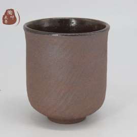 长沙铜官窑纯手工个性粗陶暖手茶杯内施冰碛岩釉公道杯正品特价