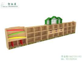 广州幼儿园家具木质组合柜