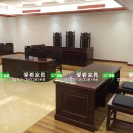 法庭组合办公桌法官台法官审判桌法院家具