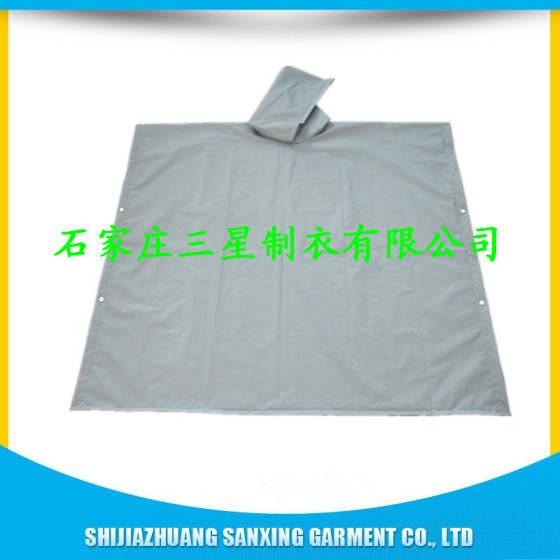生产PEVA成人方形雨披