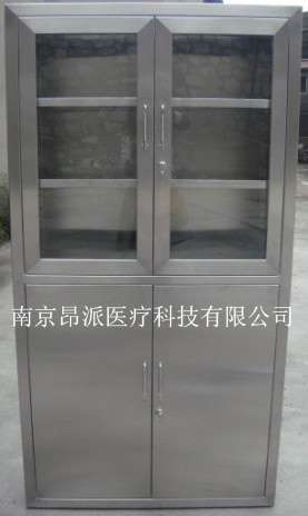 内嵌式医院手术室专用不锈钢对开门器械柜
