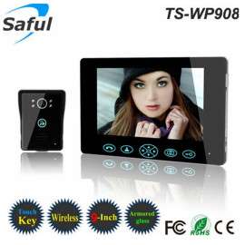 Saful TS-WP908 国内第一款自动拍照防拆报警9寸彩色无线可视对讲门铃
