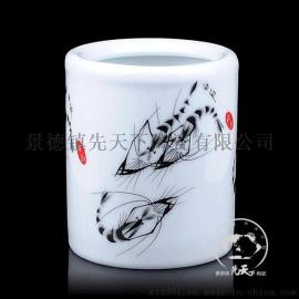 设计定做办公礼品笔筒 陶瓷笔筒厂家