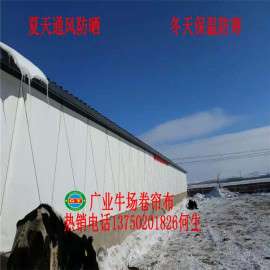 东营专业定做猪场卷帘布保温加厚PVC优质牛场卷帘布