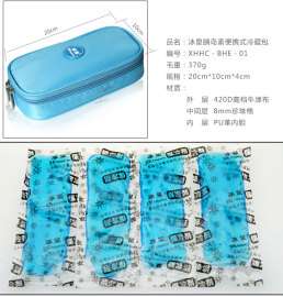 冰皇新款胰岛素冷藏冰包 带温度显示条 冷藏盒便携冷藏包专利产品