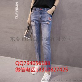 便宜尾货牛仔裤批发新塘最便宜牛仔裤 厂家倒闭清仓大量好货牛仔裤弹力牛仔裤批发