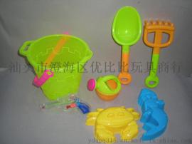 厂家直销975沙漏六件装沙滩玩具夏天玩具